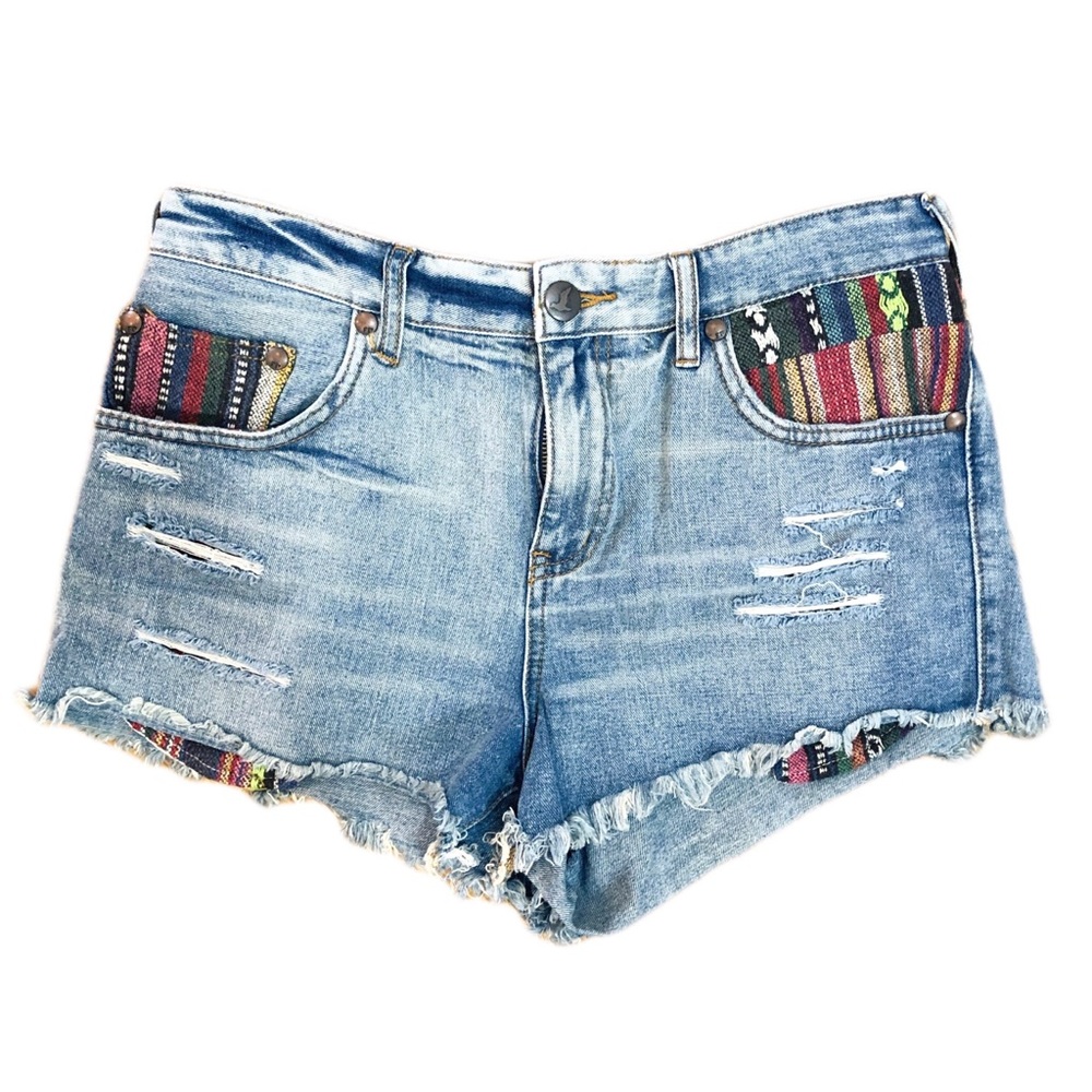 Free People Boho Denim Shorts